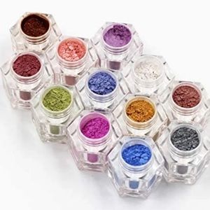 LOOSE EYE SHADOW SHIMMER POWDER SET OF 12.